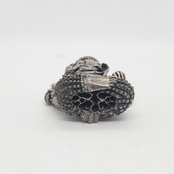 Ganesha .925 Silver pendant with ruby - Picture 6 of 12